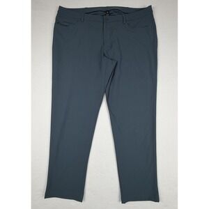 Lululemon ABC Classic-Fit Pant 30 Warpstreme Mens 46 Blue Grey LM5ALWS